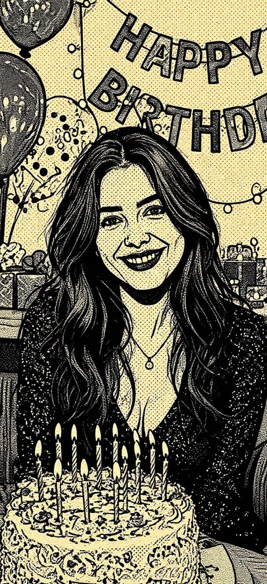 The same photo restyled in the Comic Book AI style